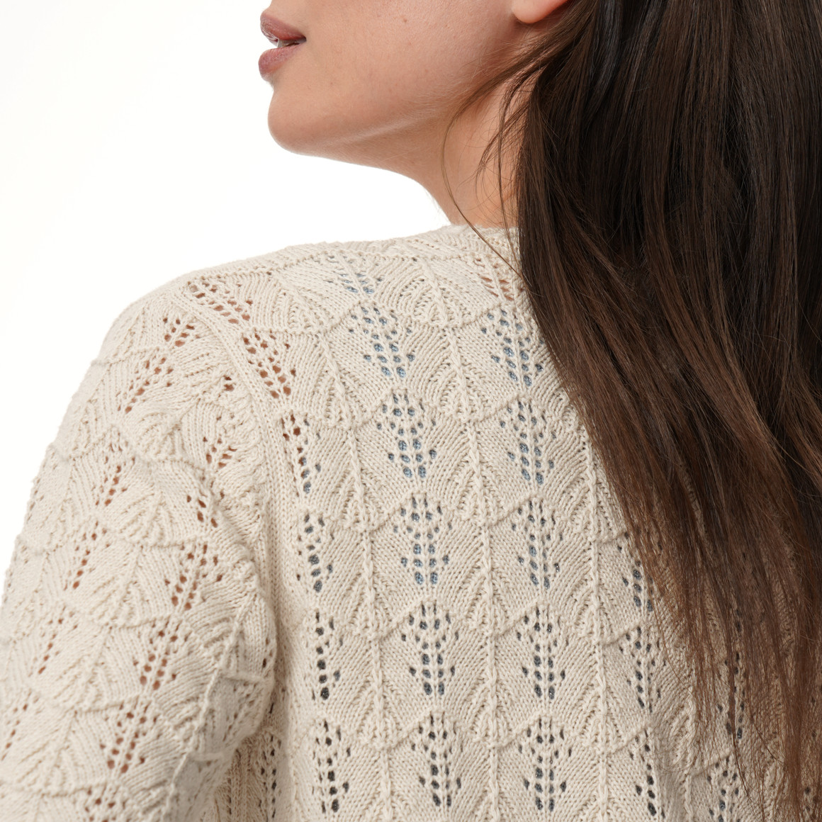 Damesvest met ajourpatroon