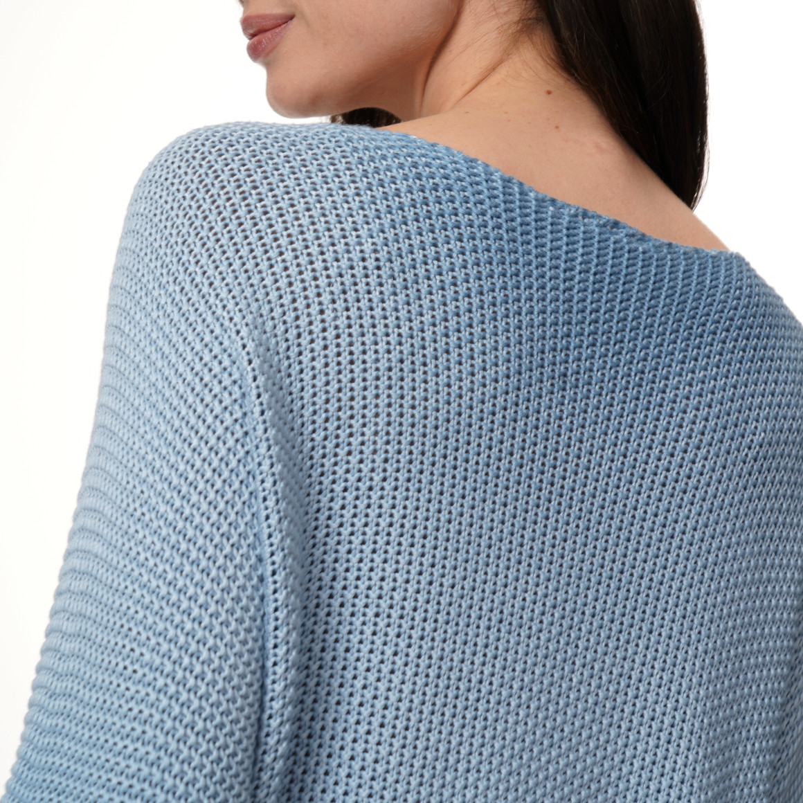 Damen Strickpullover mit Perlstrick