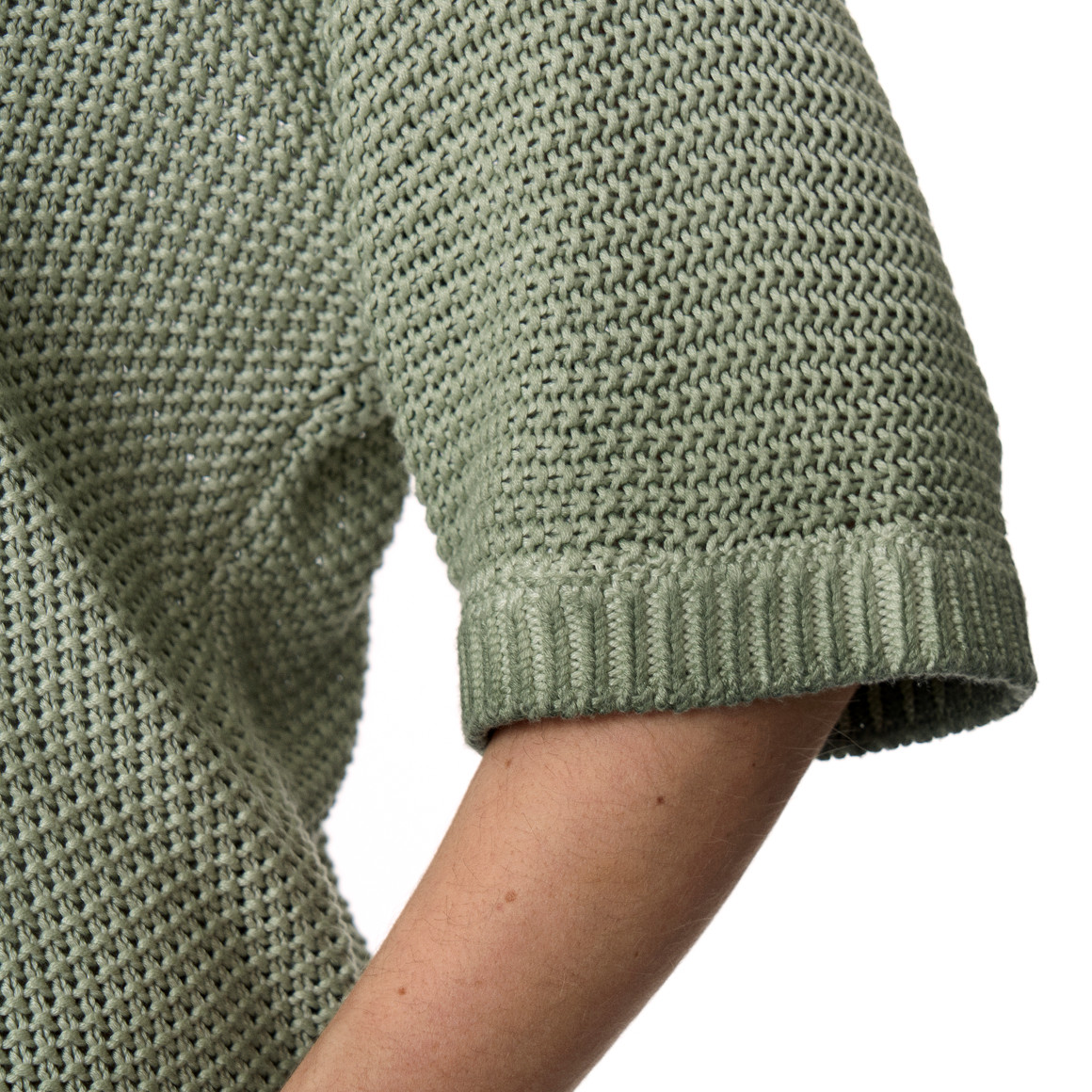 Damen Strickpullover mit Perlstrick