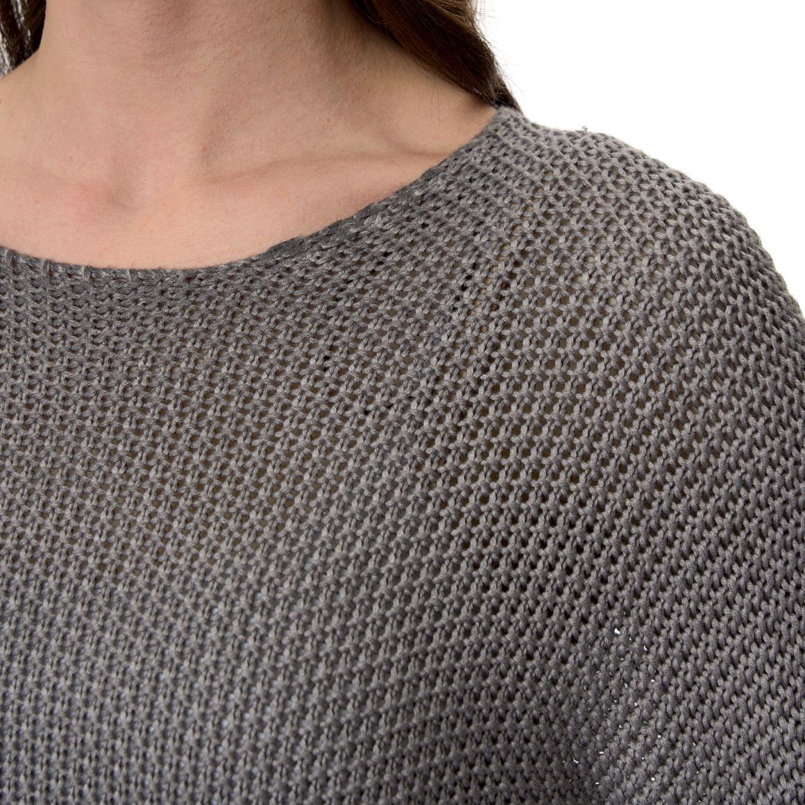 Damen Strickpullover mit Perlstrick