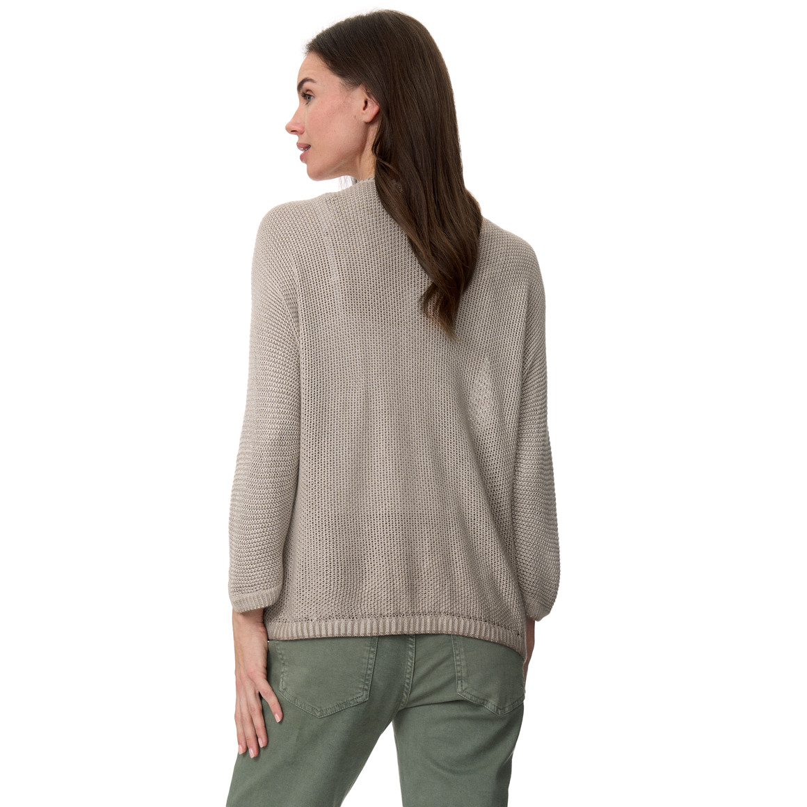 Damen Strickjacke mit Perlstrick