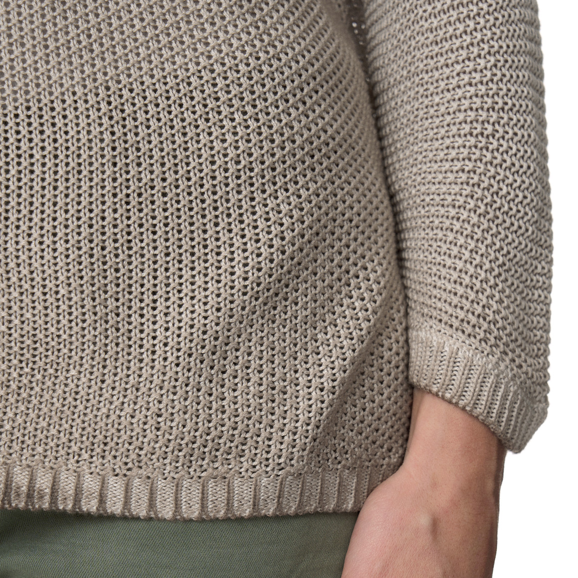 Damen Strickjacke mit Perlstrick