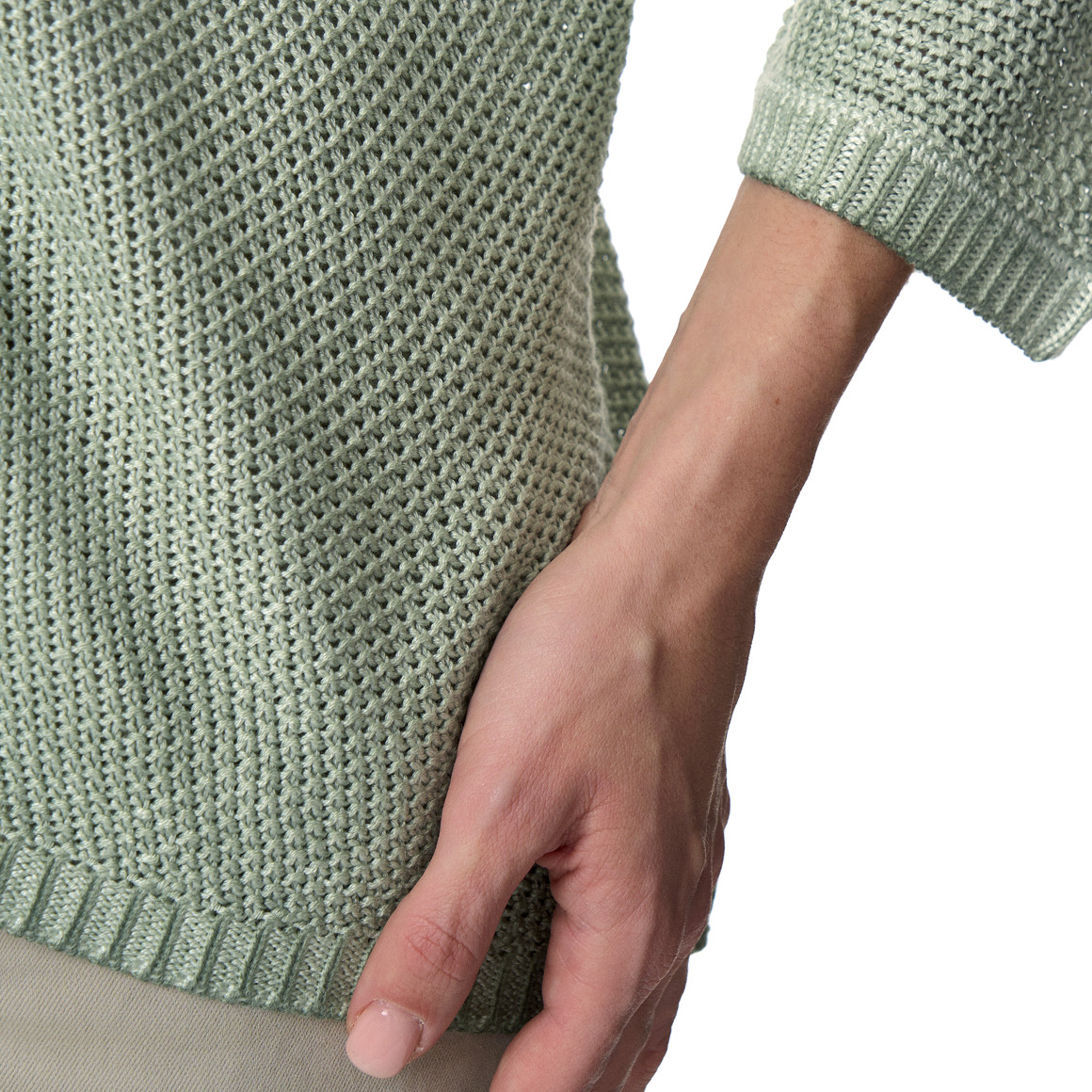 Damen Strickjacke mit Perlstrick