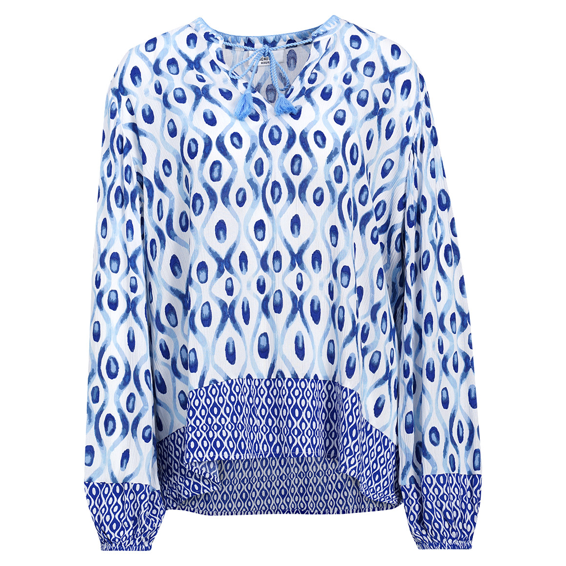 Damen Bluse in gekreppter Optik