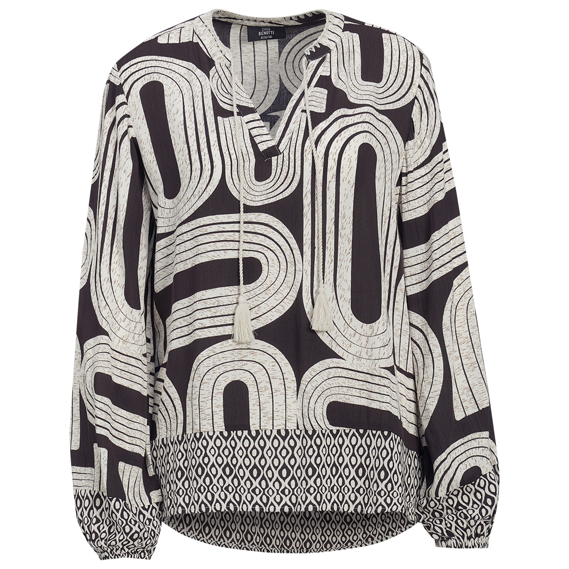 Damen Bluse in gekreppter Optik