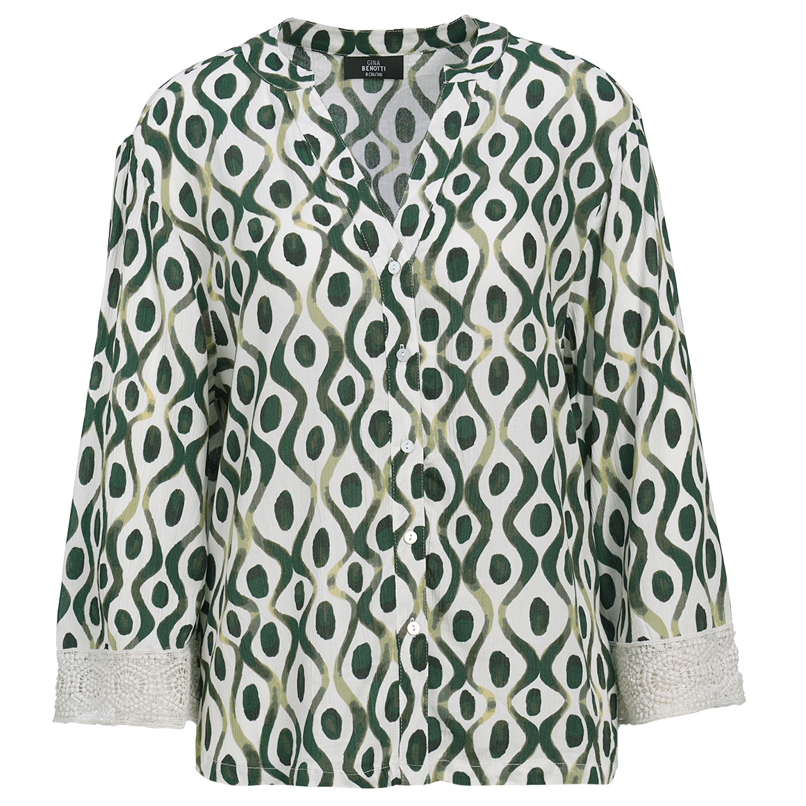 Damen Bluse mit Allover-Print