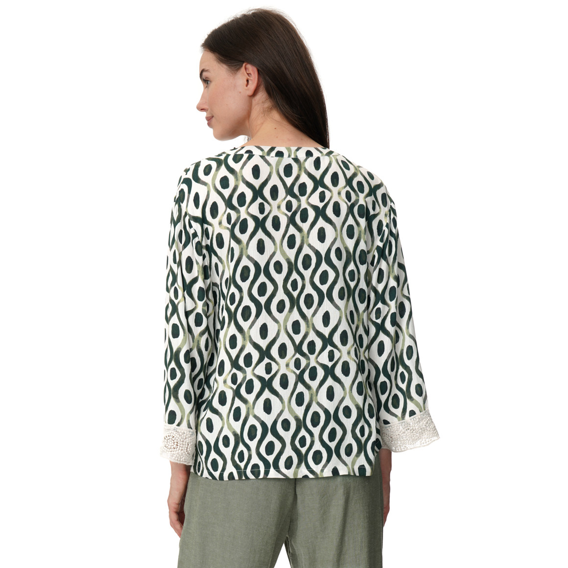 Damen Bluse mit Allover-Print