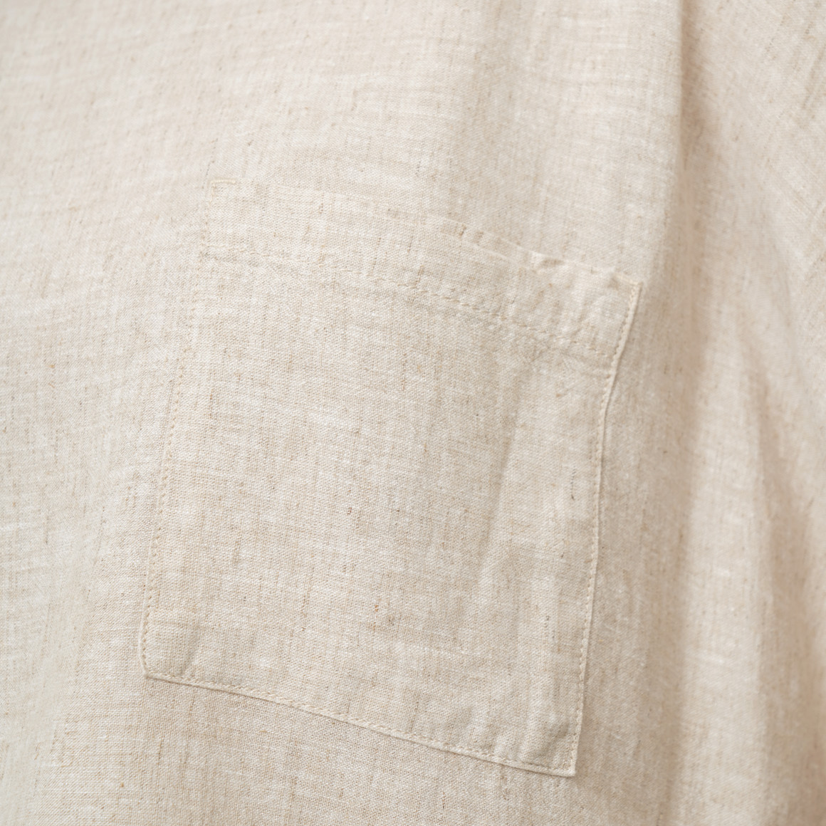 Damen Leinen-Bluse mit Brusttasche