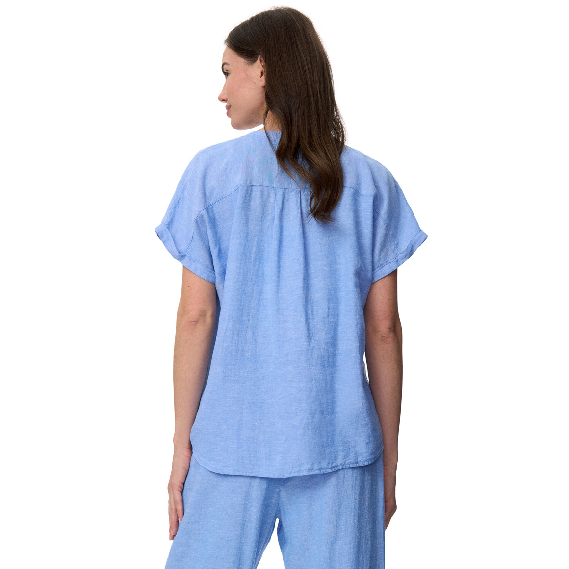 Linnen damesblouse met knopen