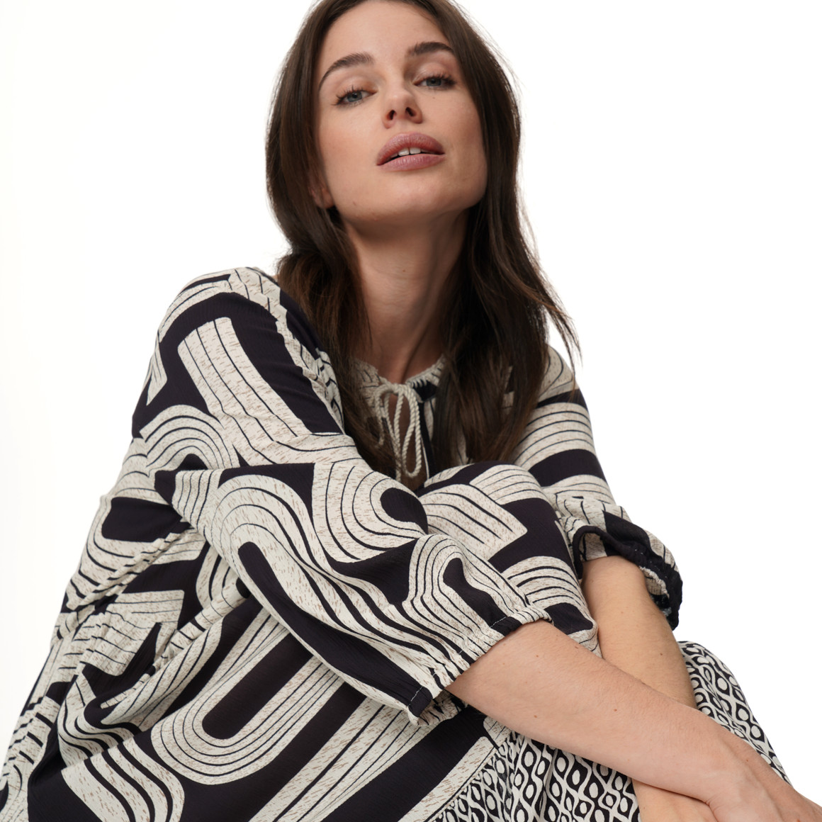 Damen Kleid mit Allover-Print