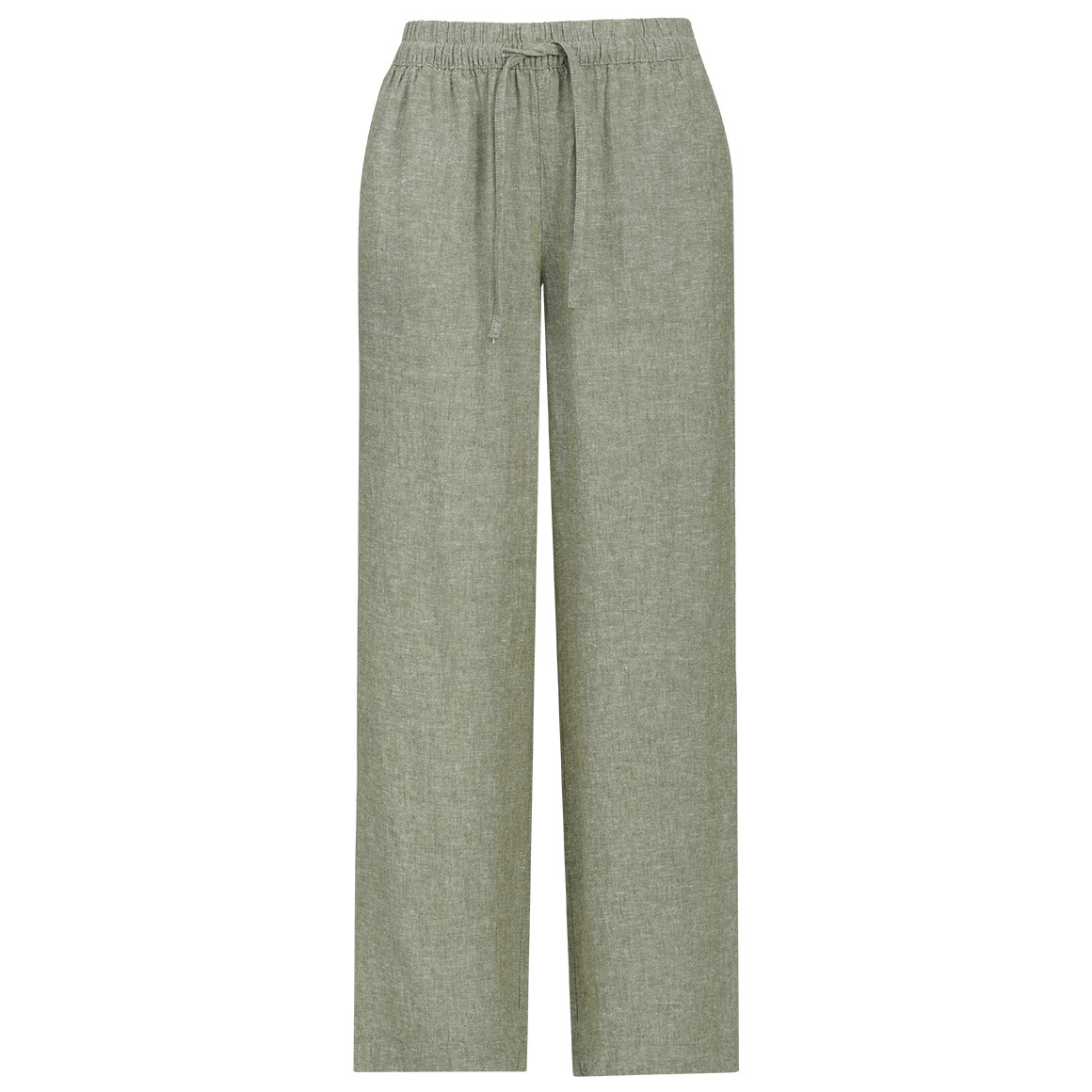 Damen Leinen-Hose mit Tunnelzug