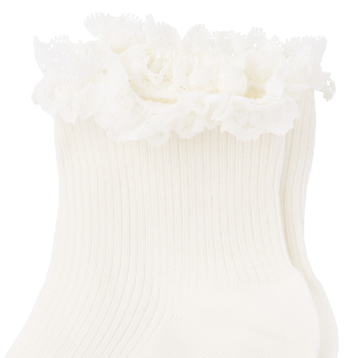 1 Paar Damen Sneaker-Socken mit Spitze