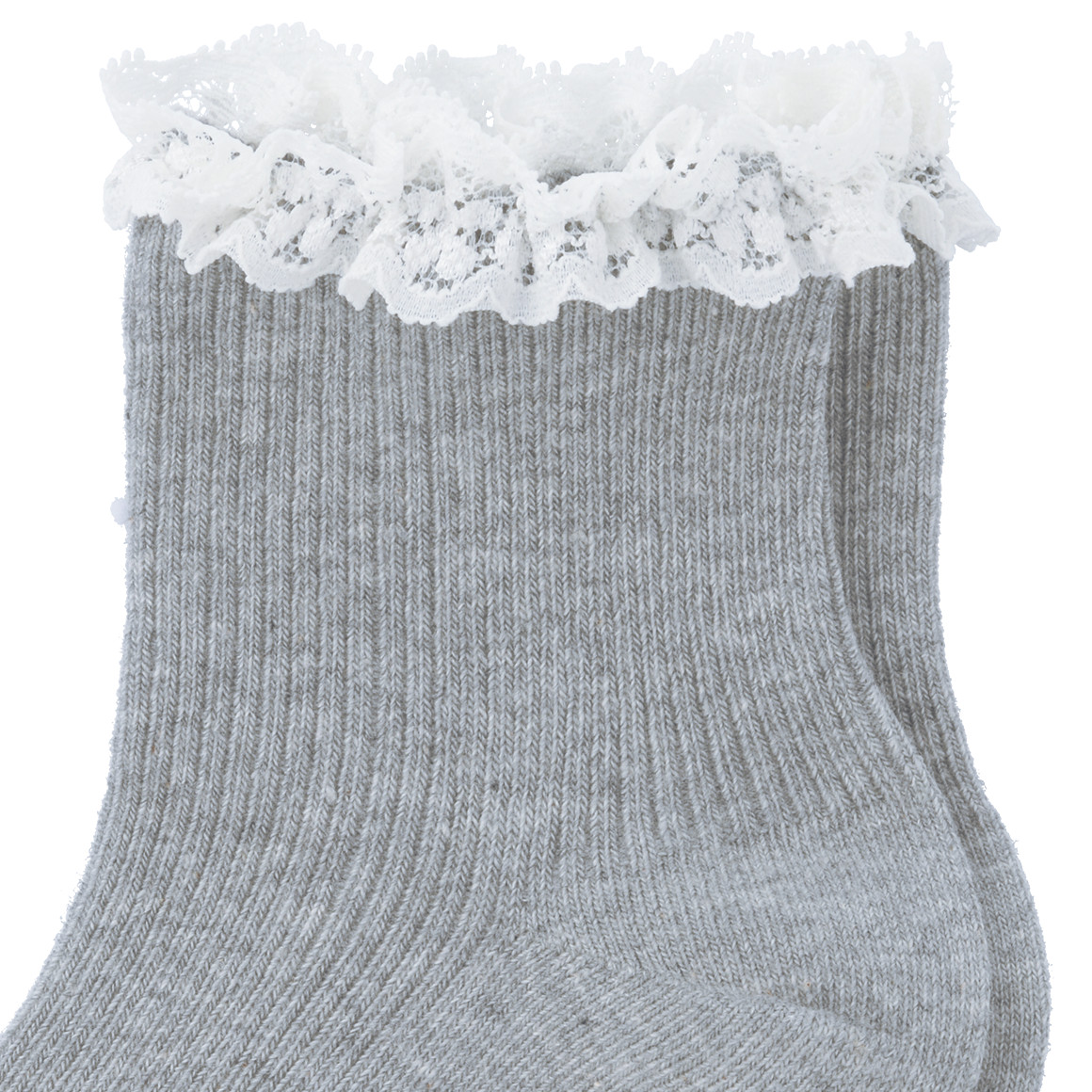 1 Paar Damen Sneaker-Socken mit Spitze