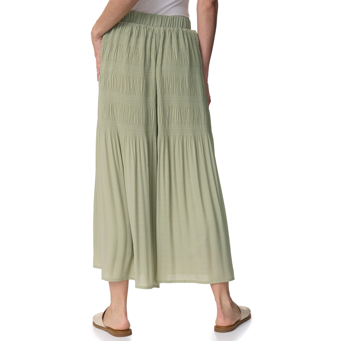 Damen Plissee-Hose mit weitem Bein