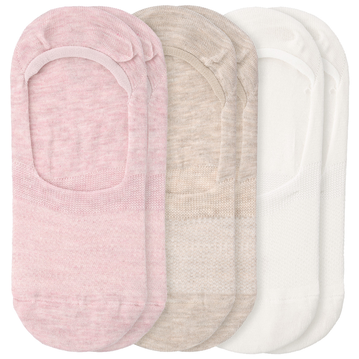 3 Paar Damen Füsslinge mit Viskose aus Bambus