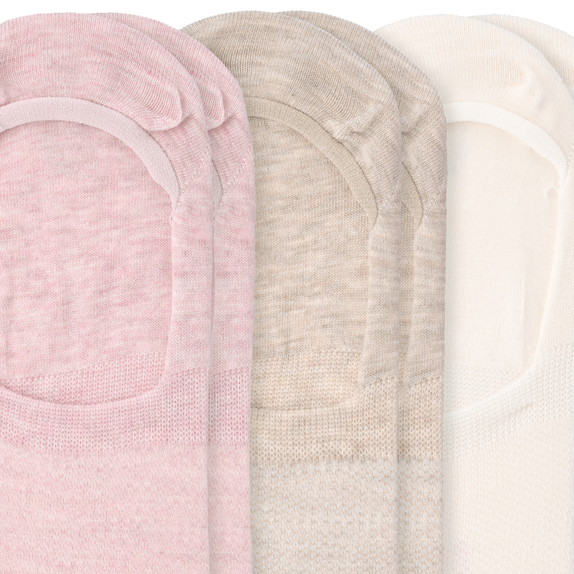 3 Paar Damen Füsslinge mit Viskose aus Bambus