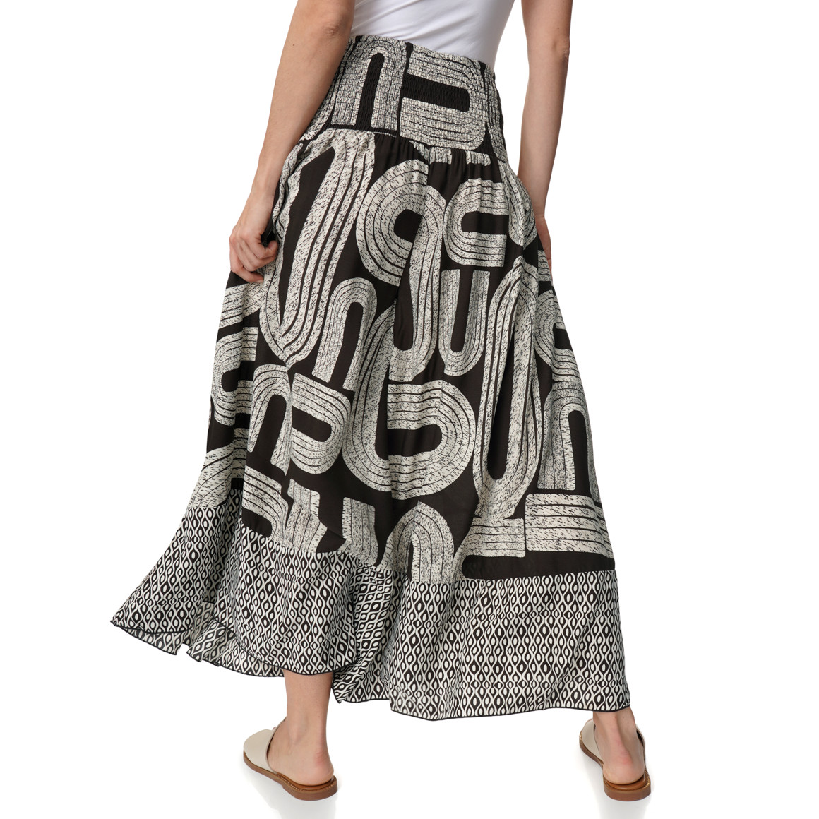 Damen Hose mit Smokbund