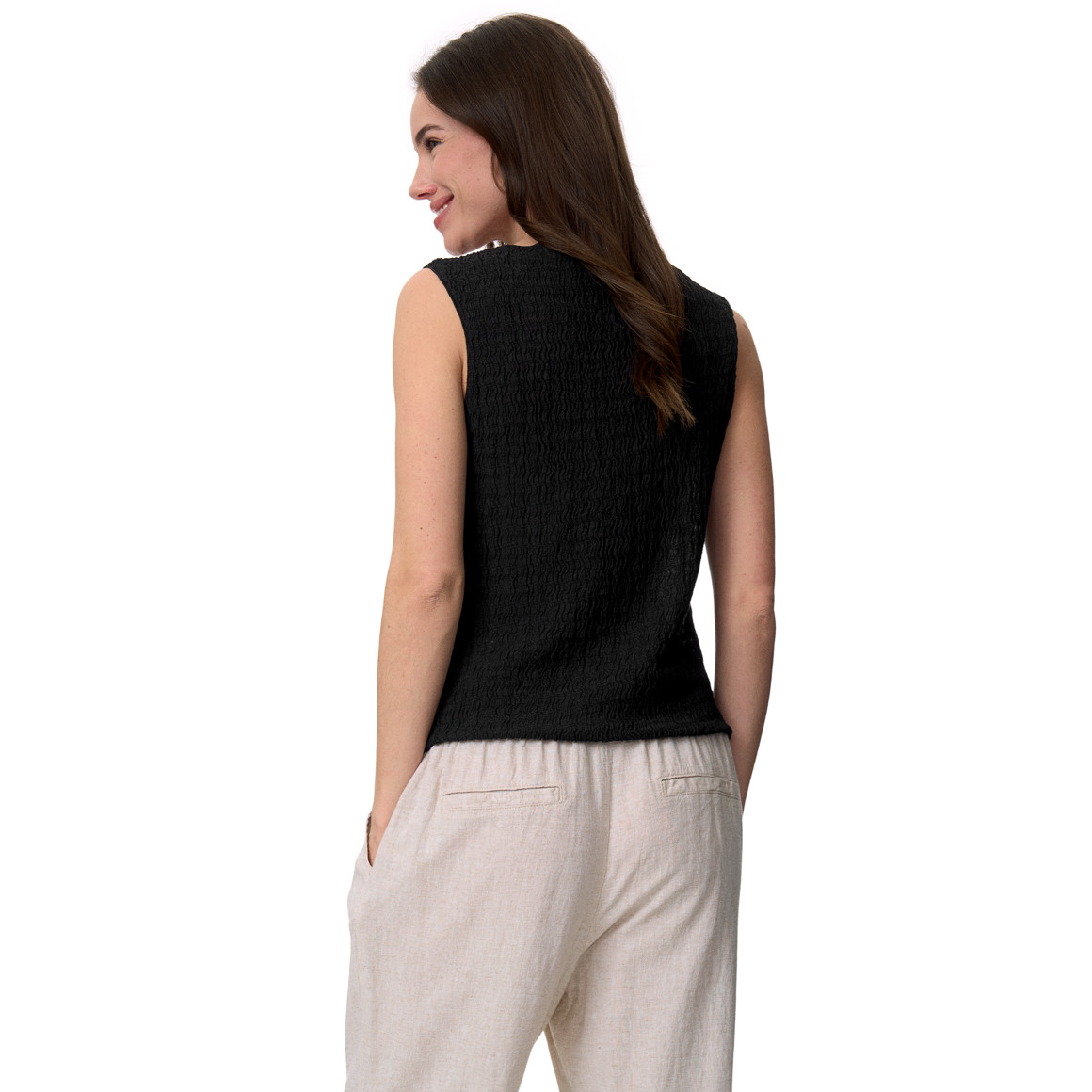 Damen Top mit Knopfleiste