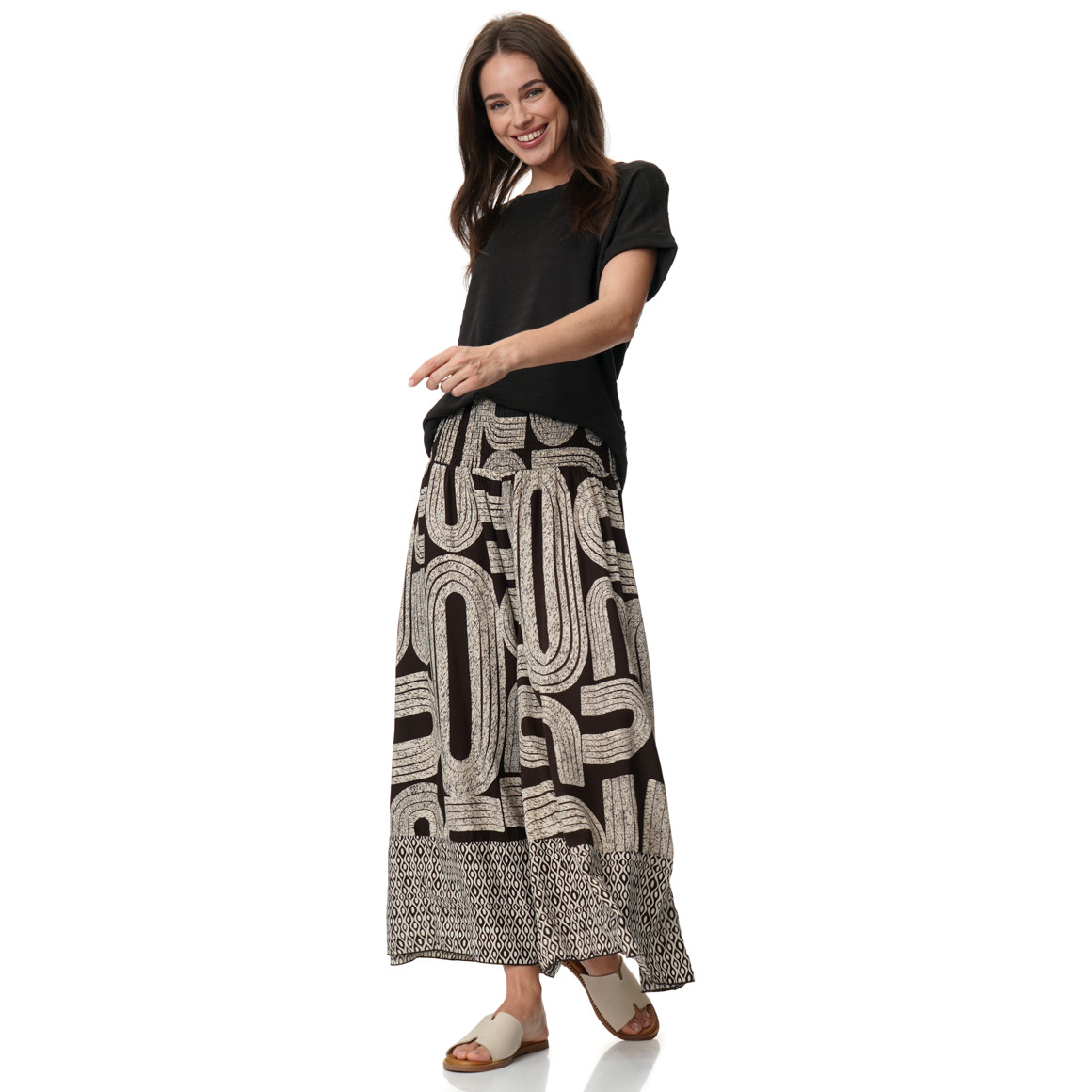 Damen T-Shirt aus strukturiertem Material