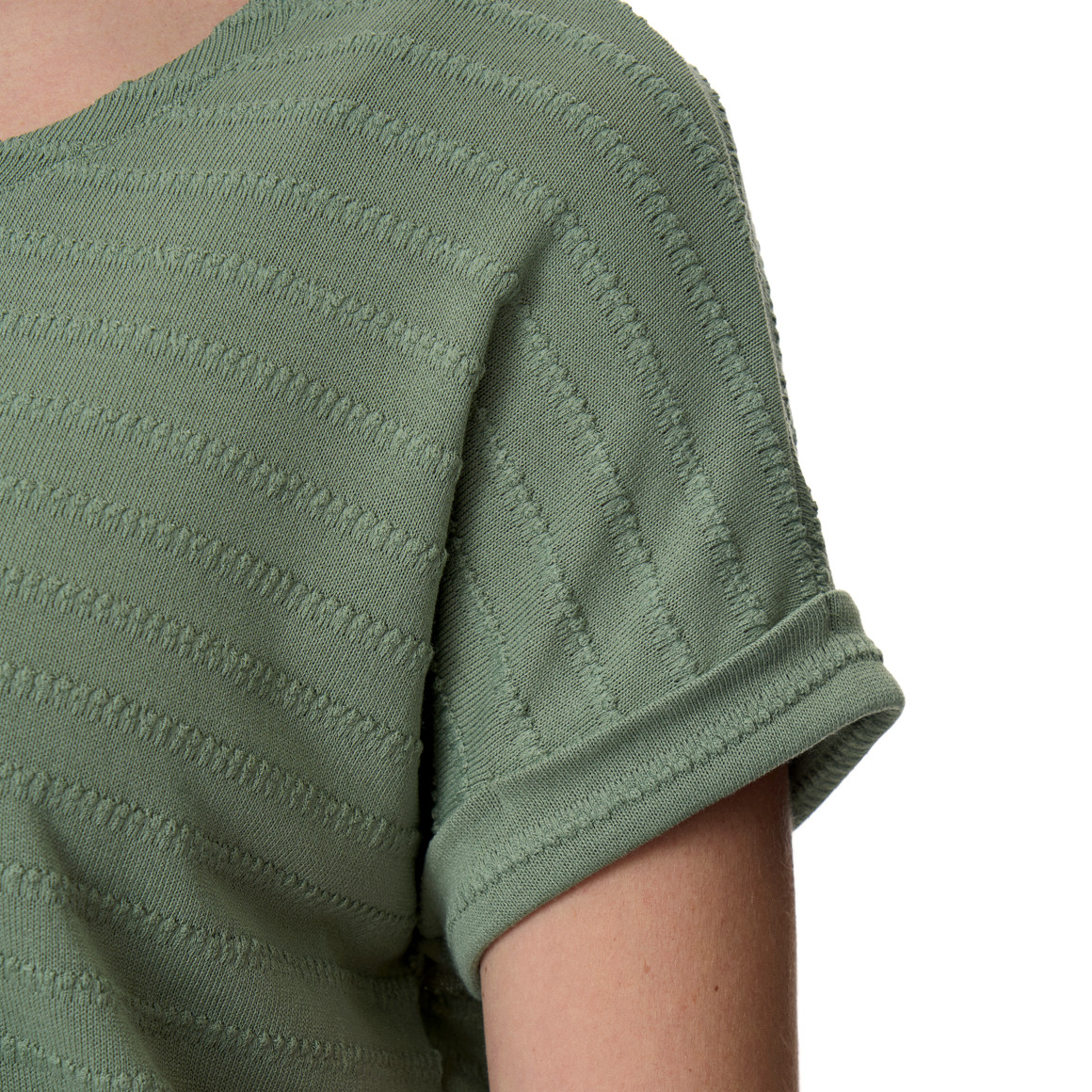 Damen T-Shirt aus strukturiertem Material