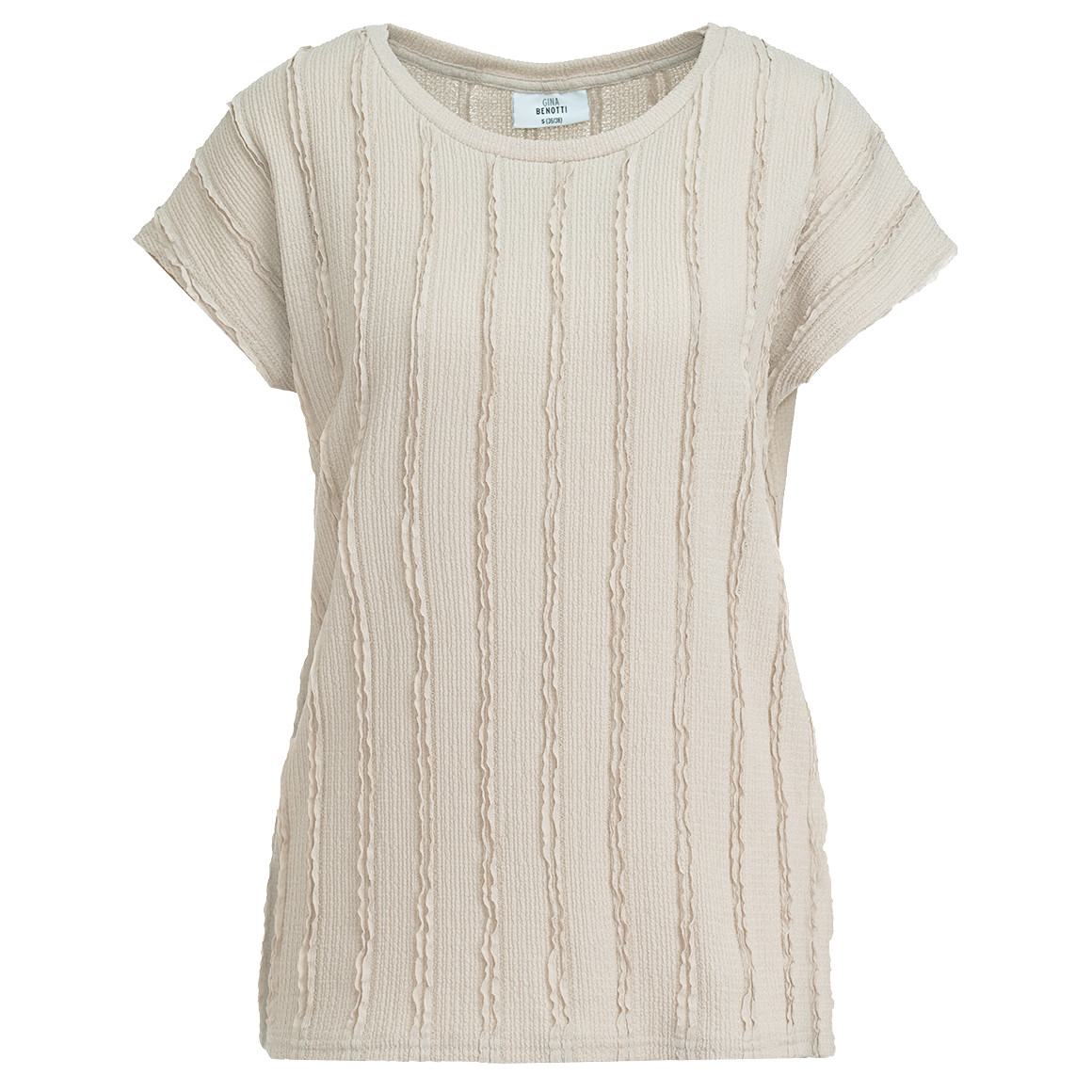Damen T-Shirt mit Strukturmuster