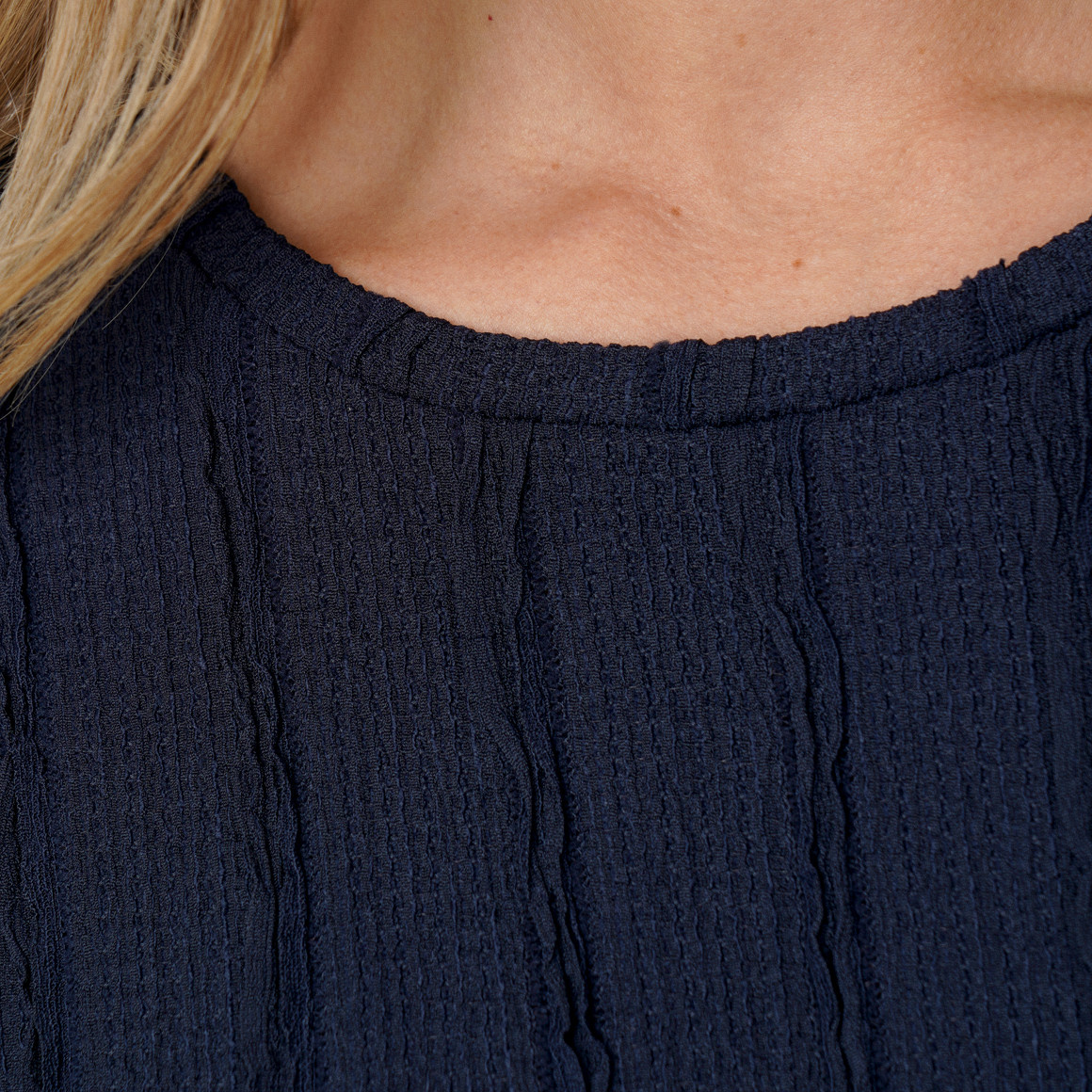 Damen T-Shirt mit Strukturmuster
