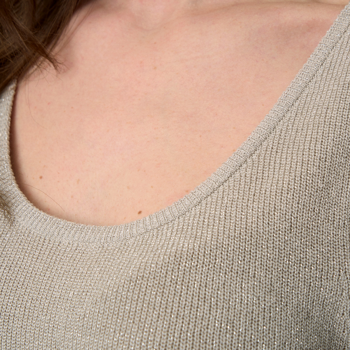 Damen Top mit Effektgarn