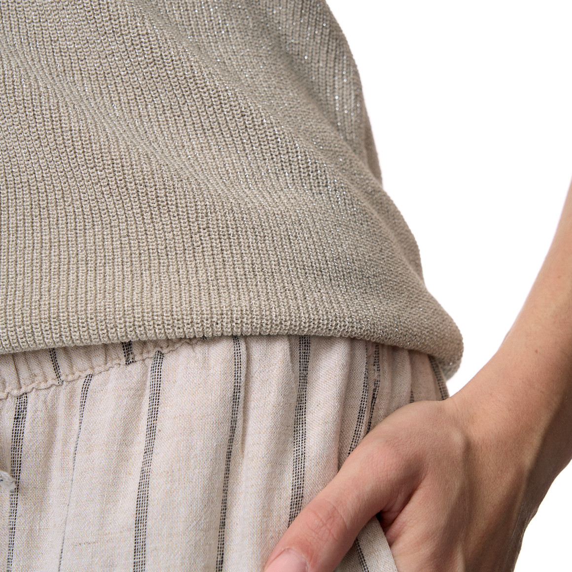 Damen Top mit Effektgarn