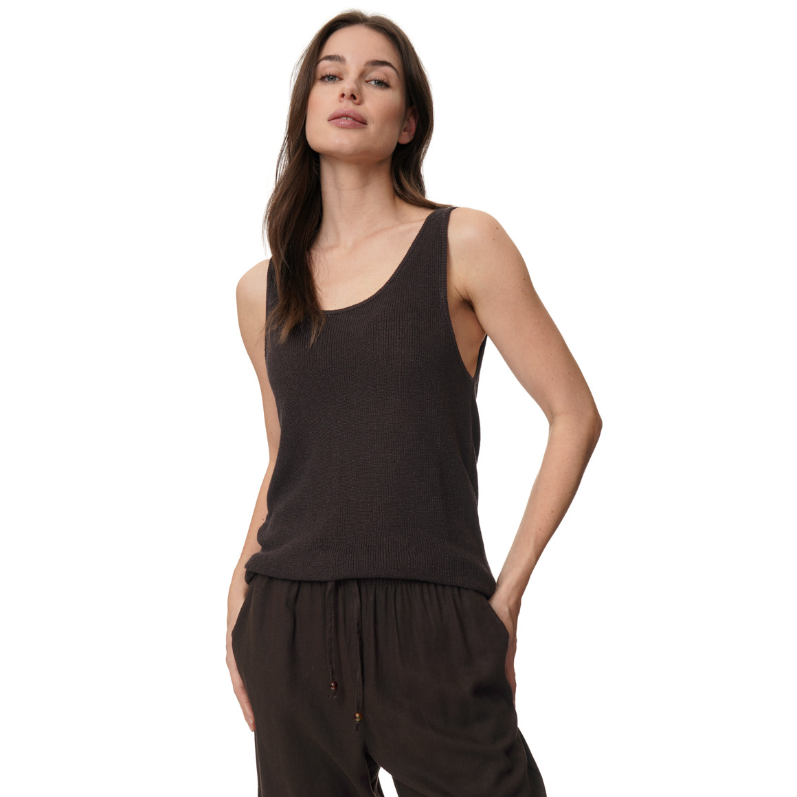 Damen Top mit Effektgarn