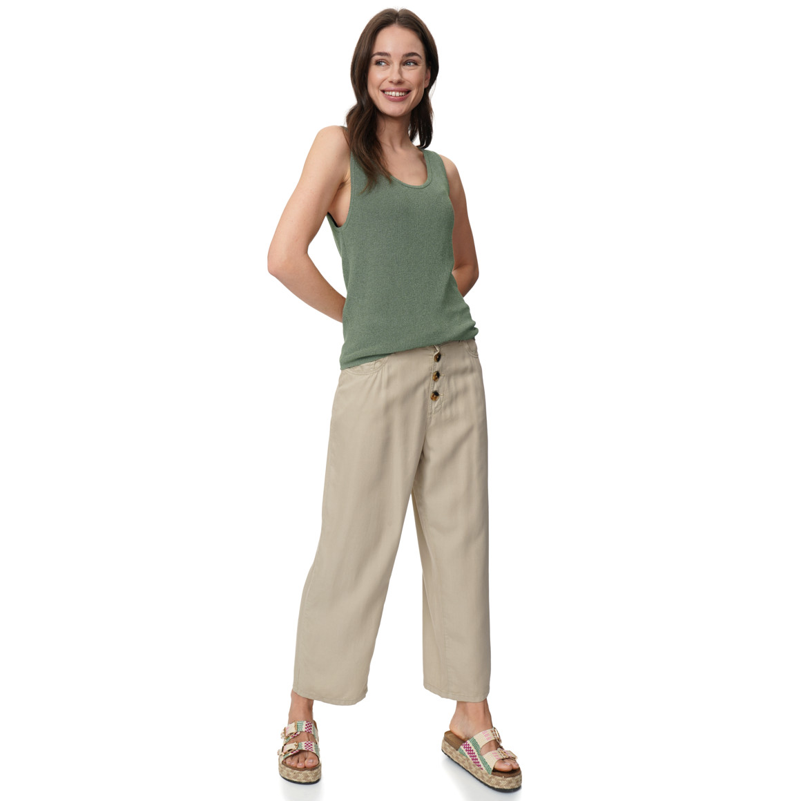 Damen Top mit Effektgarn