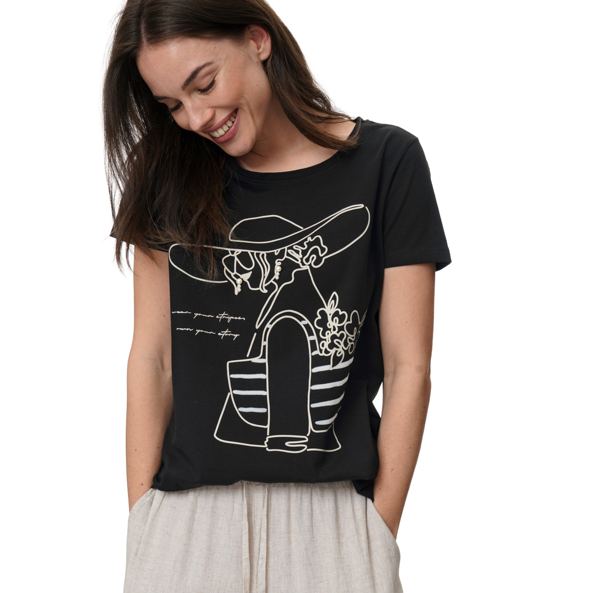 Damen T-Shirt mit Bio-Baumwolle