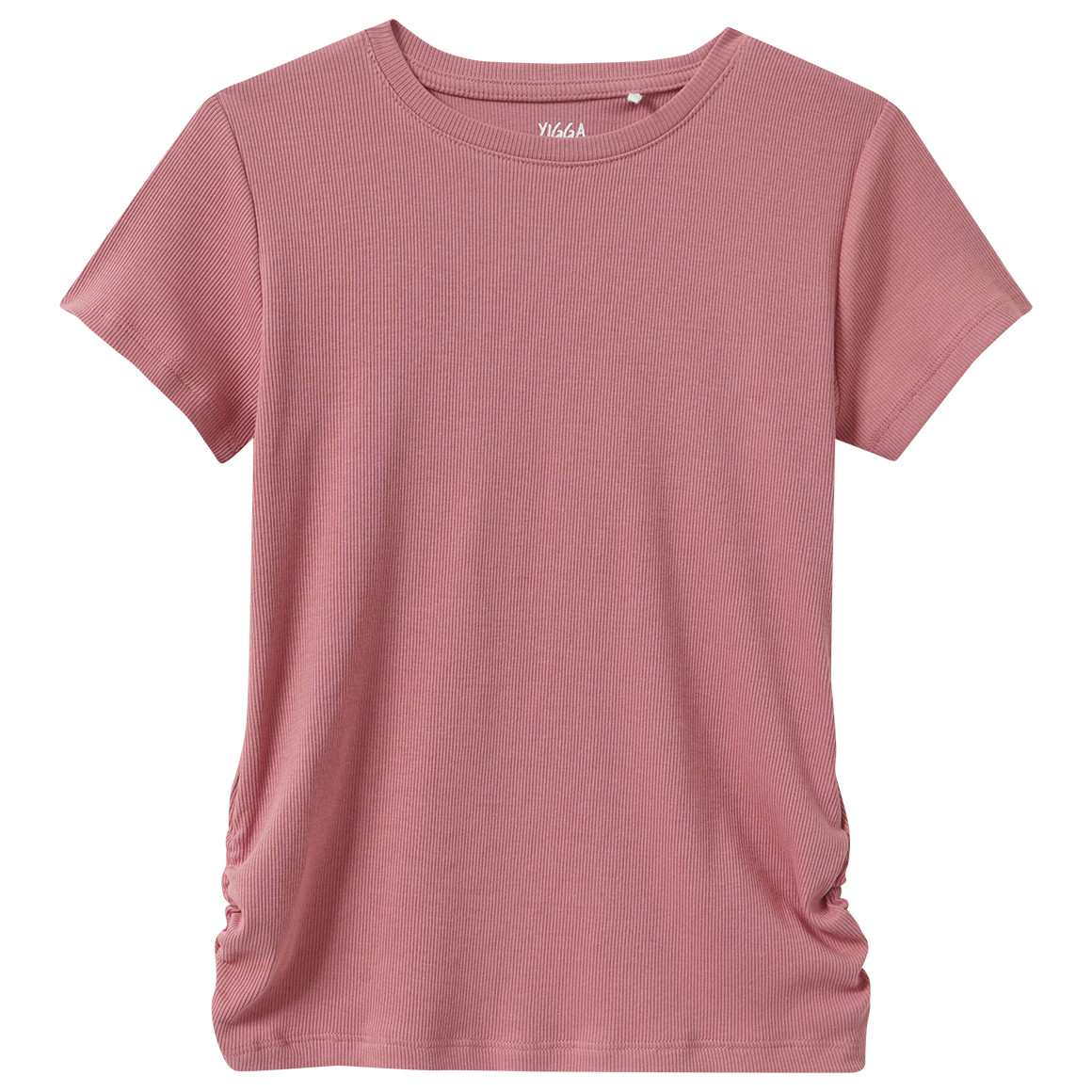 Mädchen T-Shirt mit Rippstruktur