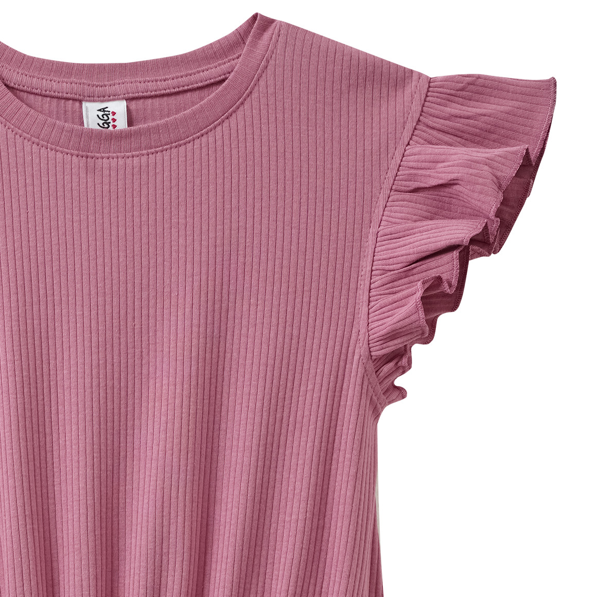 Mädchen Kleid mit Rippstruktur