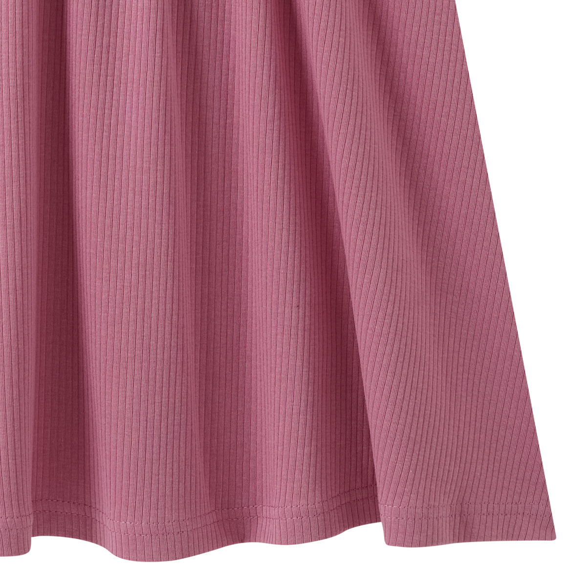 Mädchen Kleid mit Rippstruktur