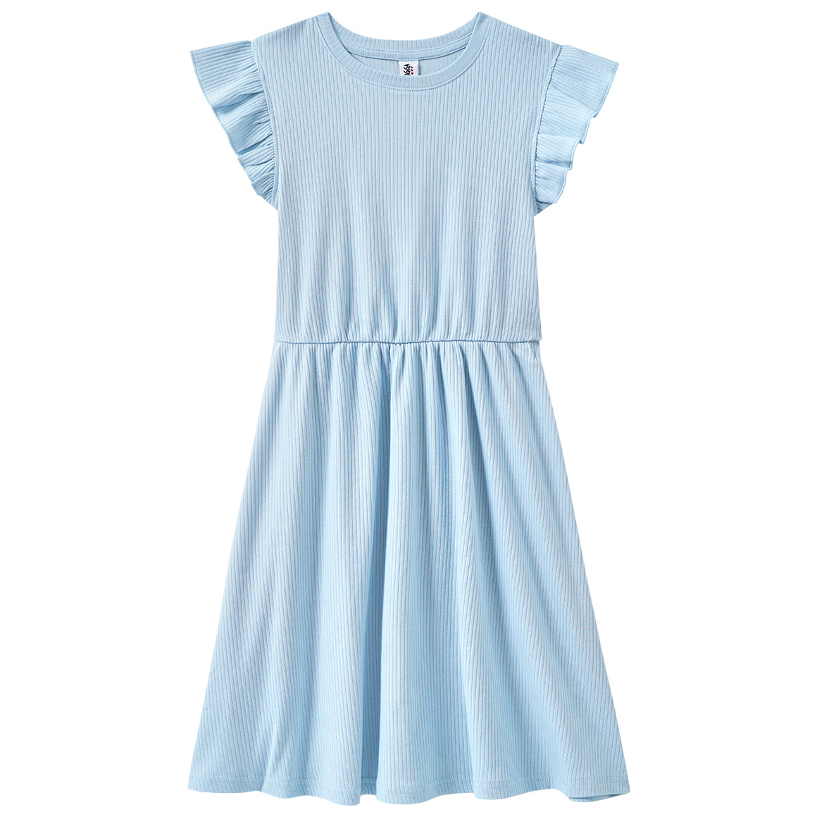 Mädchen Kleid mit Rippstruktur