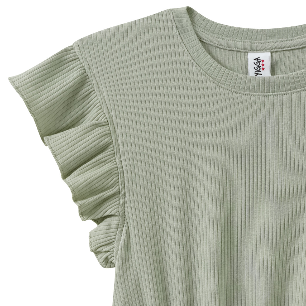Mädchen Kleid mit Rippstruktur