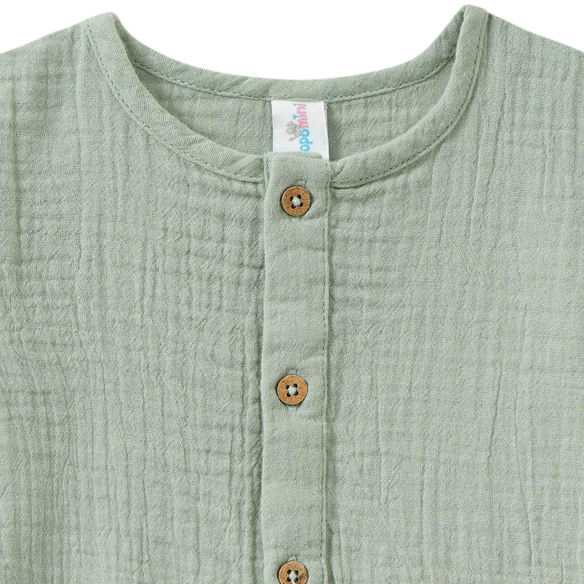 Newborn Musselin-Overall mit Knopfleiste