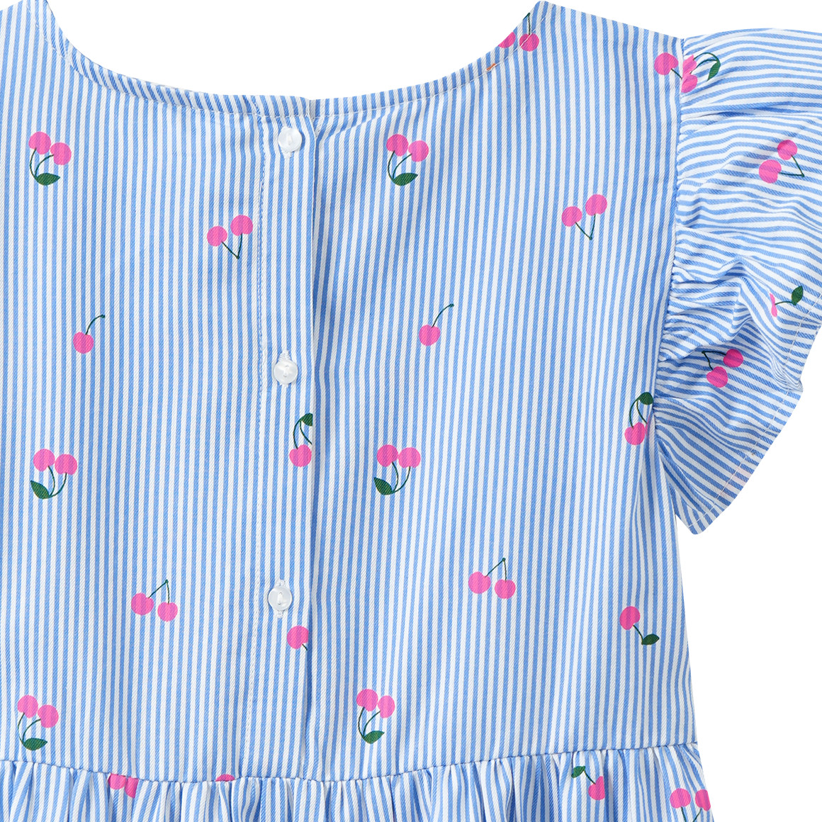 Mädchen Kleid mit Kirschen-Print