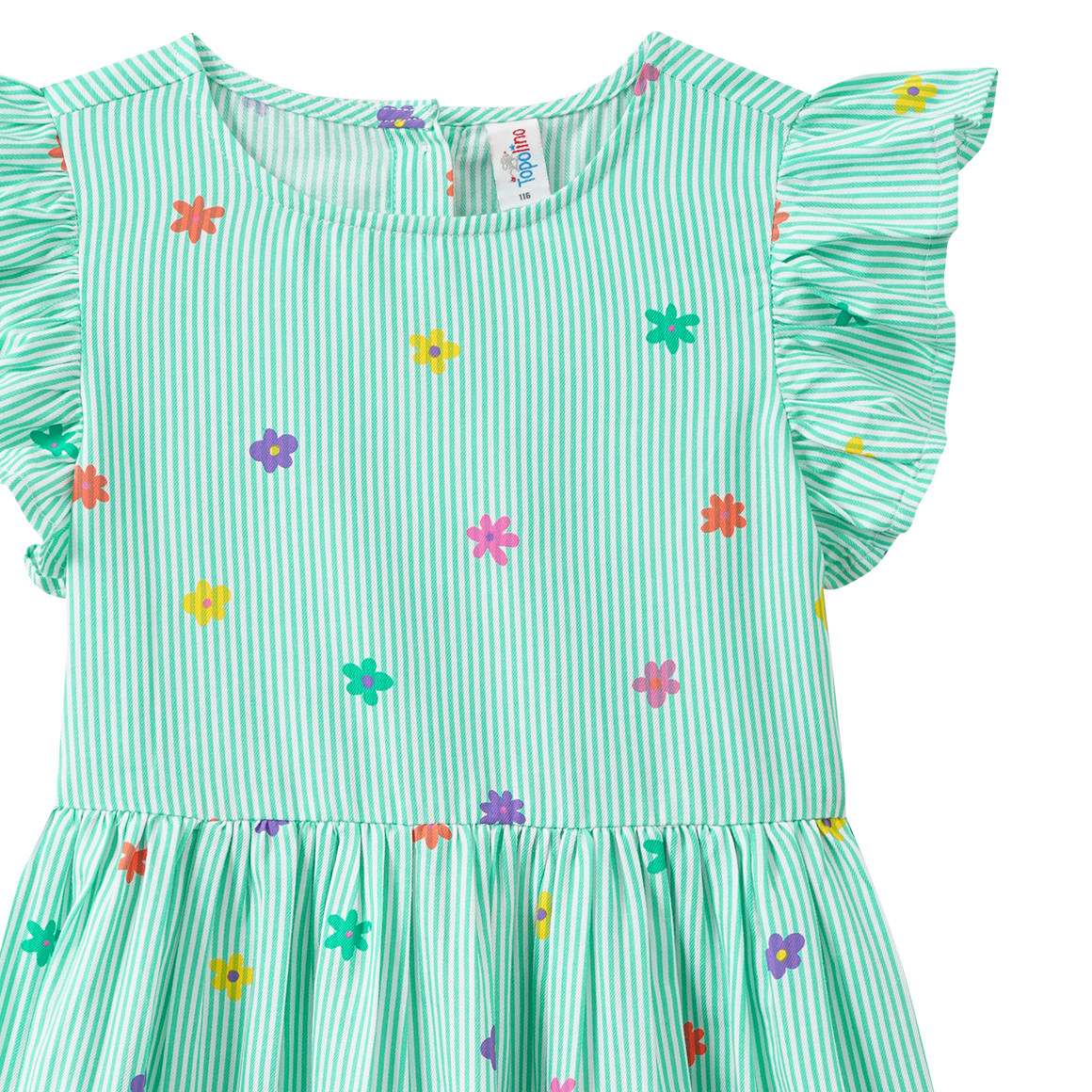Mädchen Kleid mit Blumen-Print
