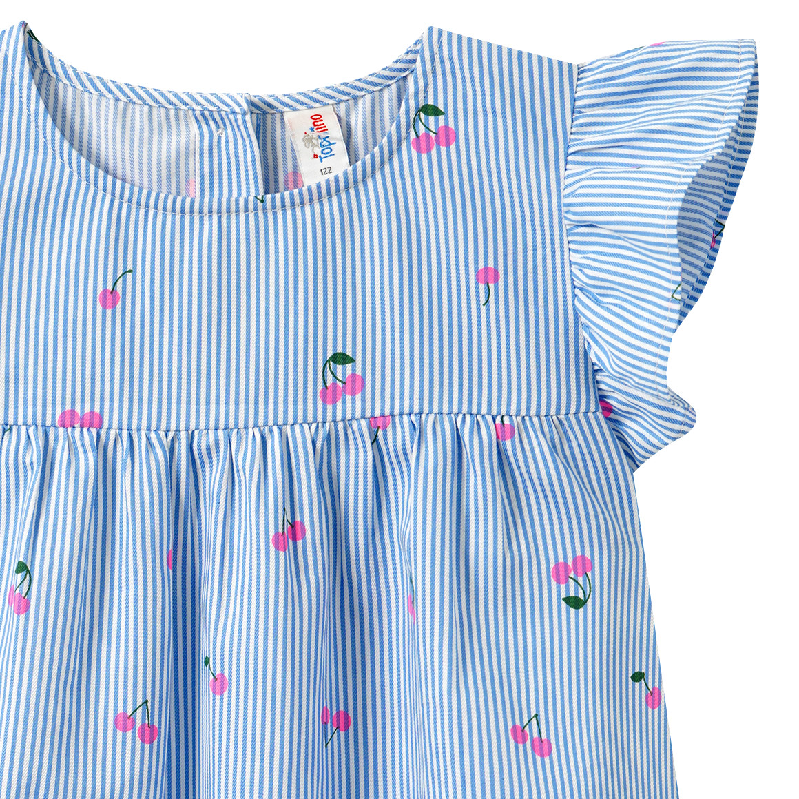 Mädchen Bluse mit Kirschen-Print