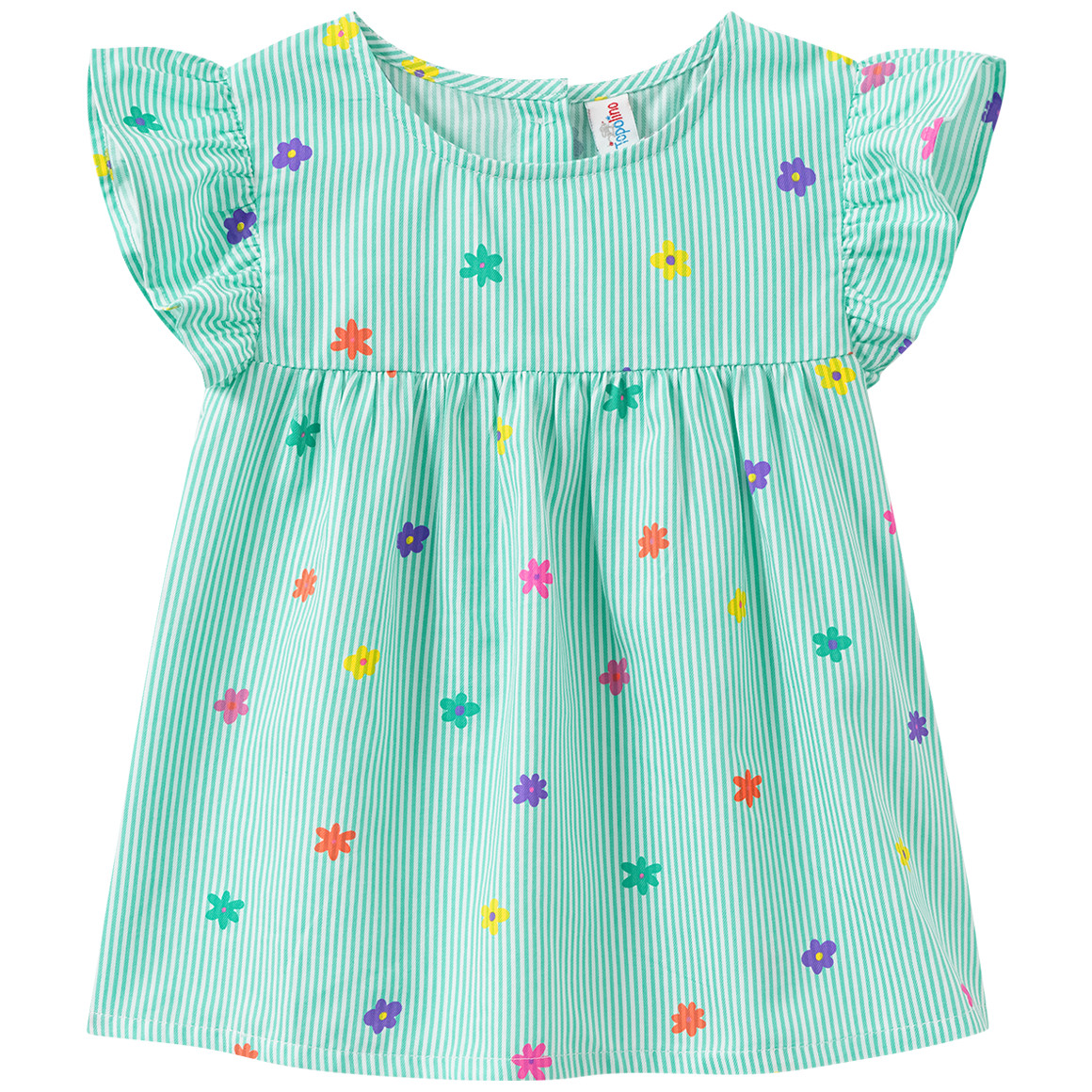 Mädchen Bluse mit Blumen-Print