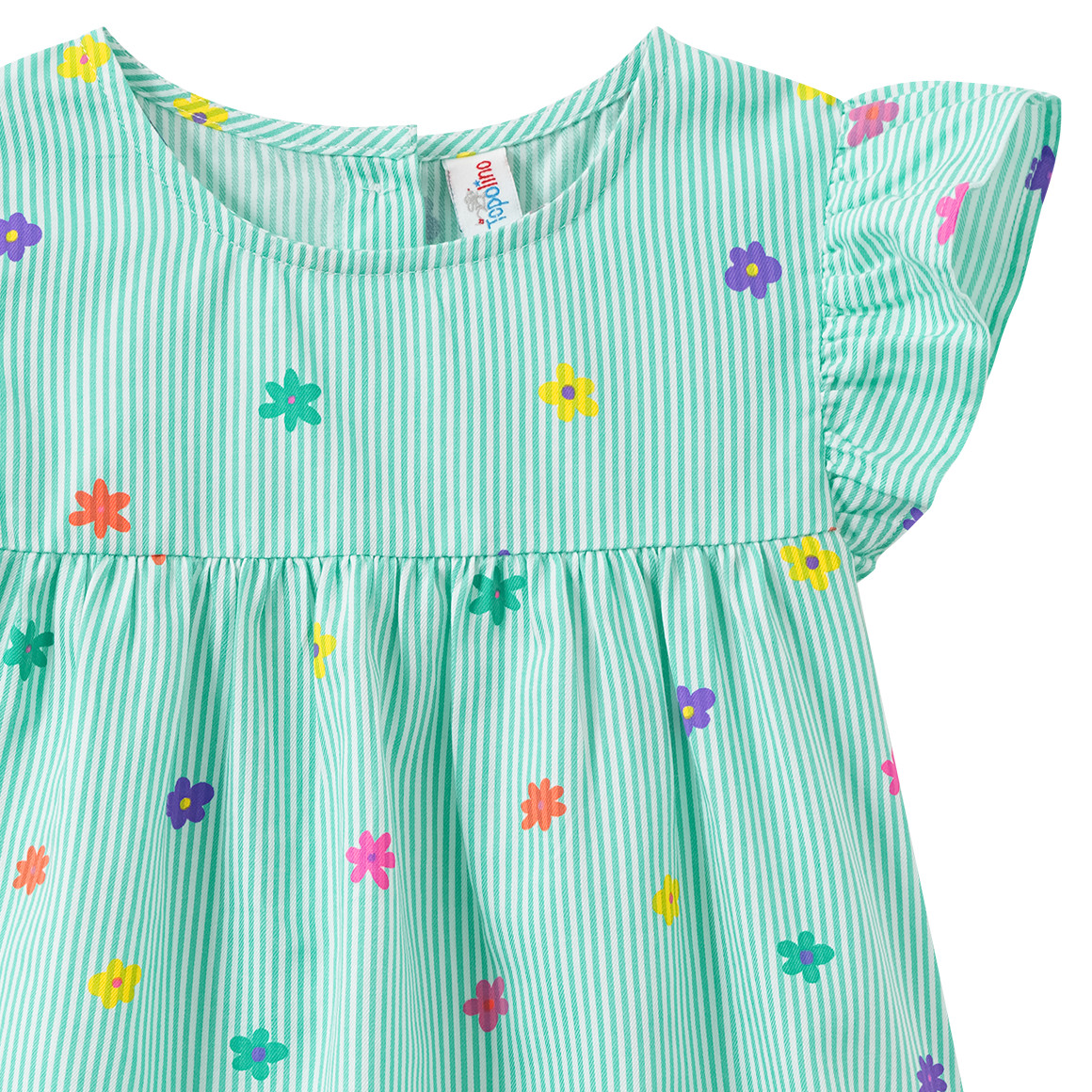 Mädchen Bluse mit Blumen-Print