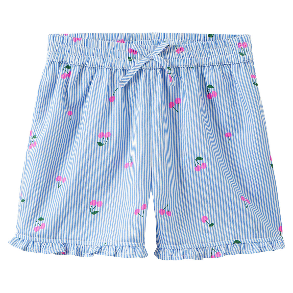 Mädchen Shorts mit Kirschen-Print