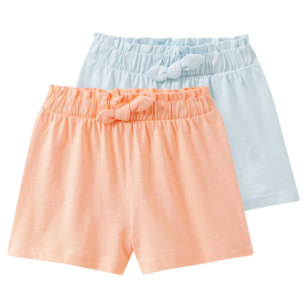 2 Mädchen Shorts mit Zierschleife