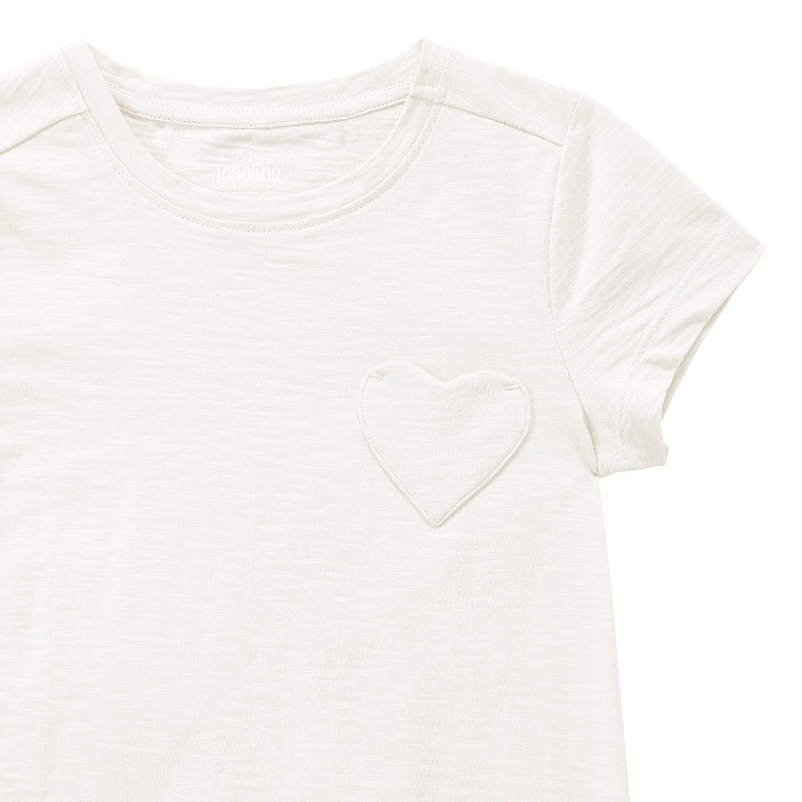 Mädchen T-Shirt mit Herz-Tasche