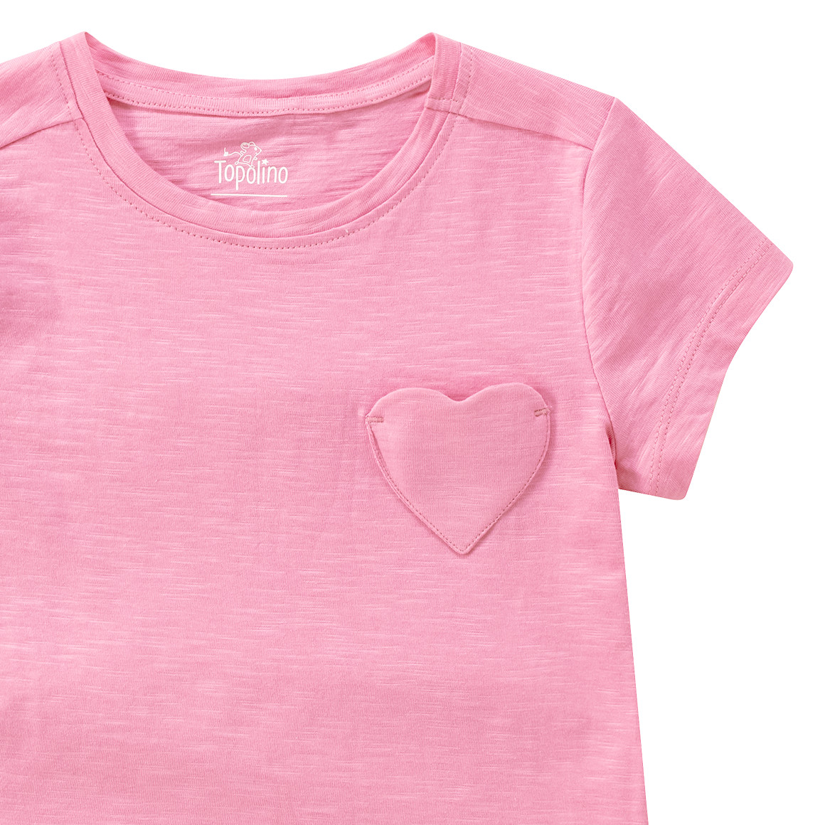 Mädchen T-Shirt mit Herz-Tasche