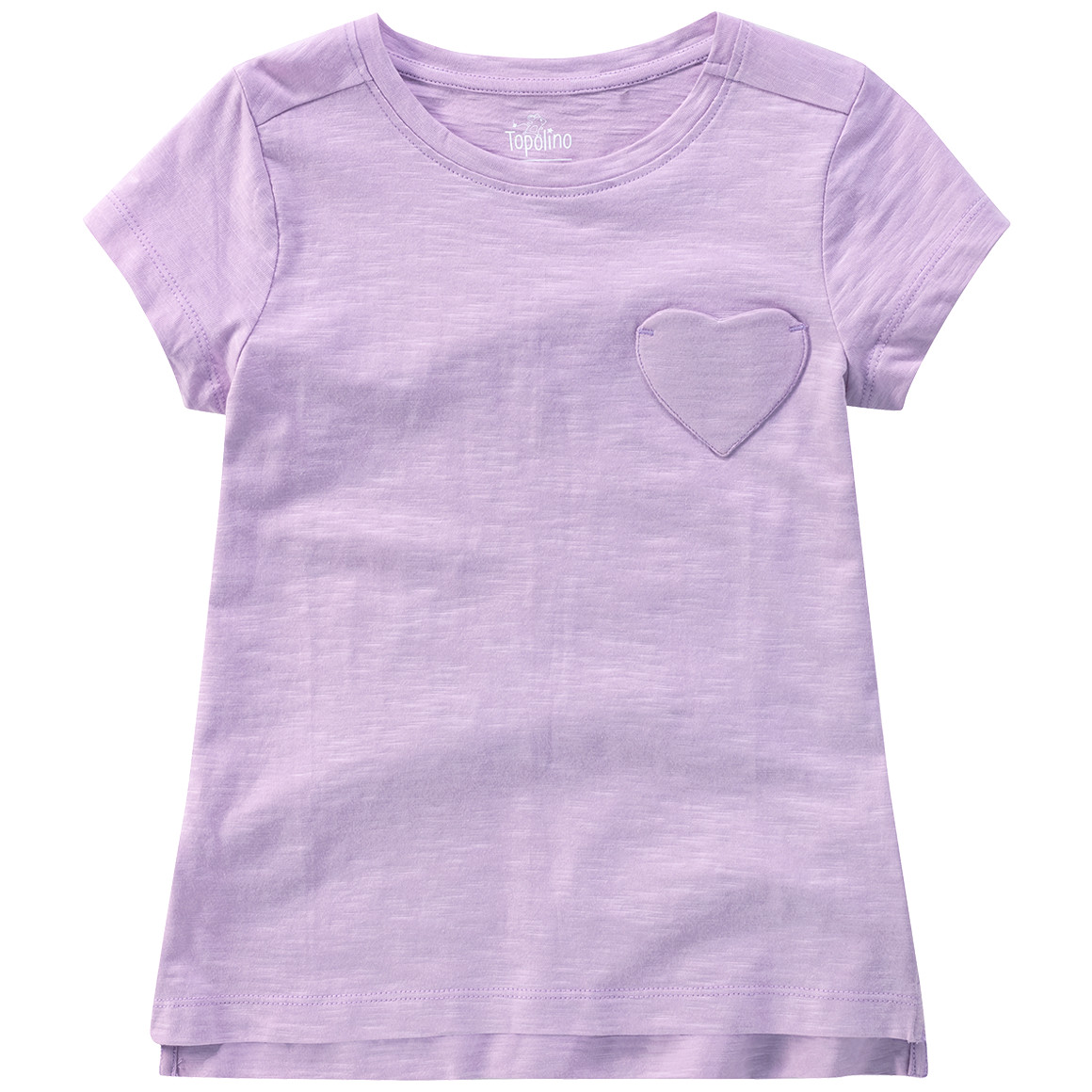 Mädchen T-Shirt mit Herz-Tasche