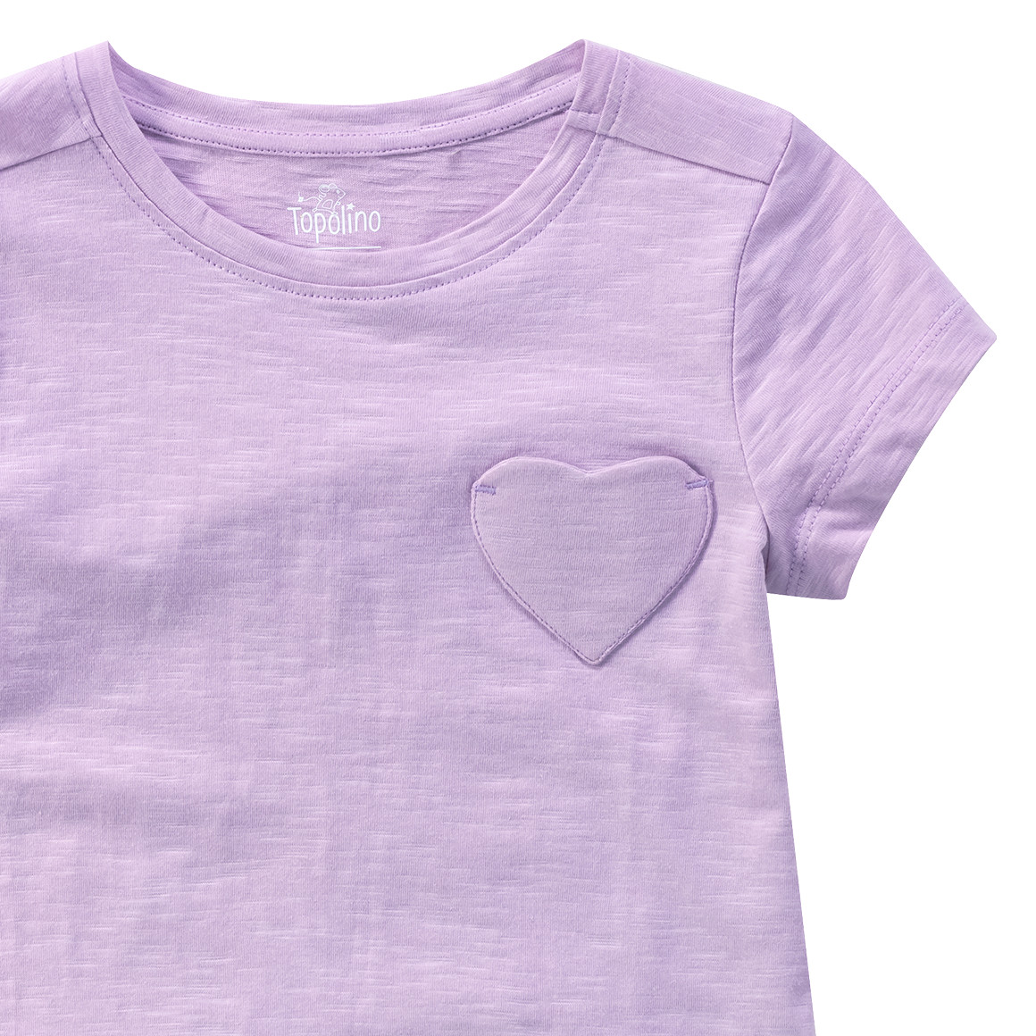 Mädchen T-Shirt mit Herz-Tasche