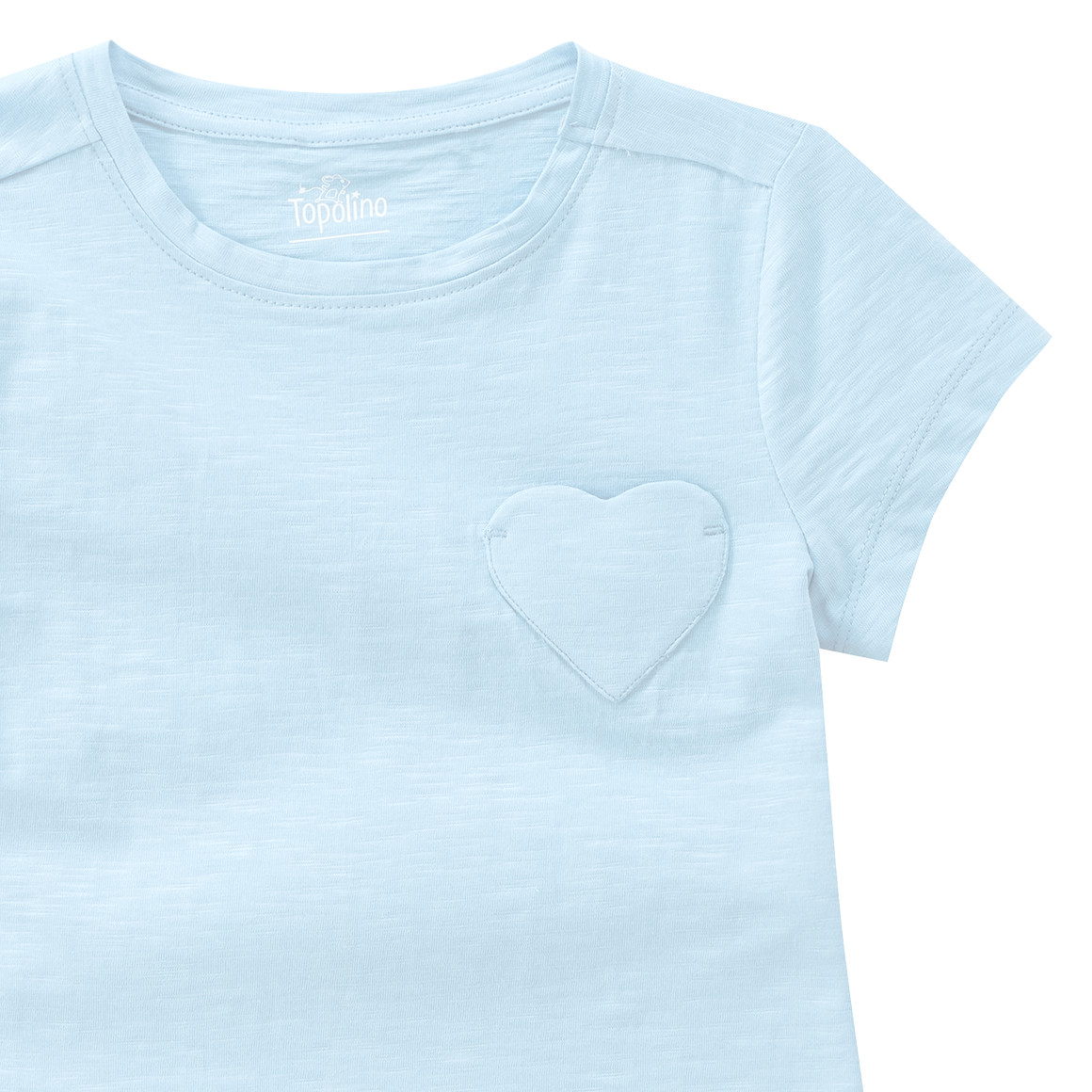 Mädchen T-Shirt mit Herz-Tasche