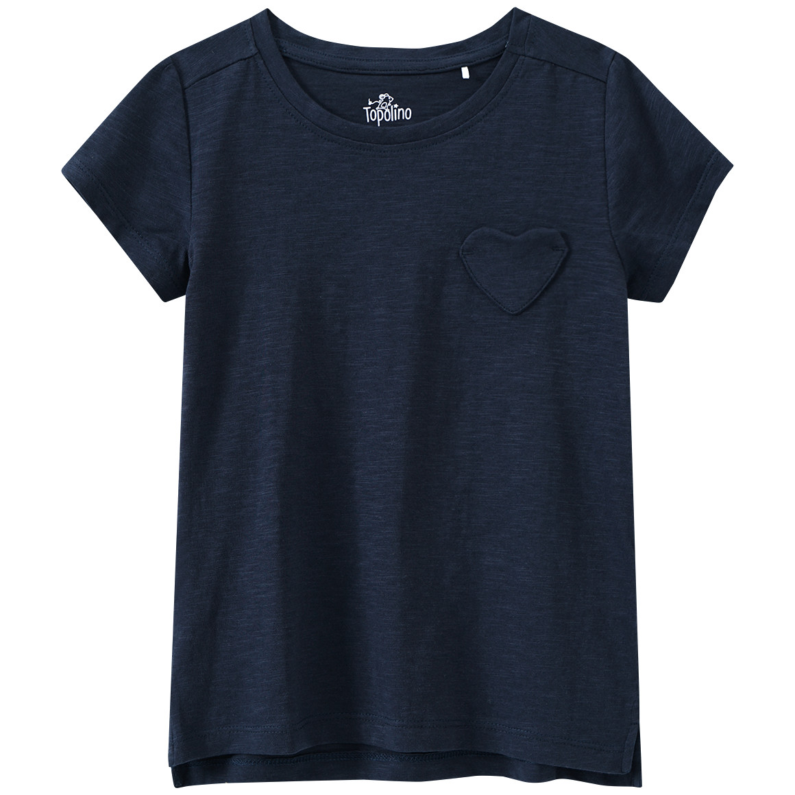 Mädchen T-Shirt mit Herz-Tasche